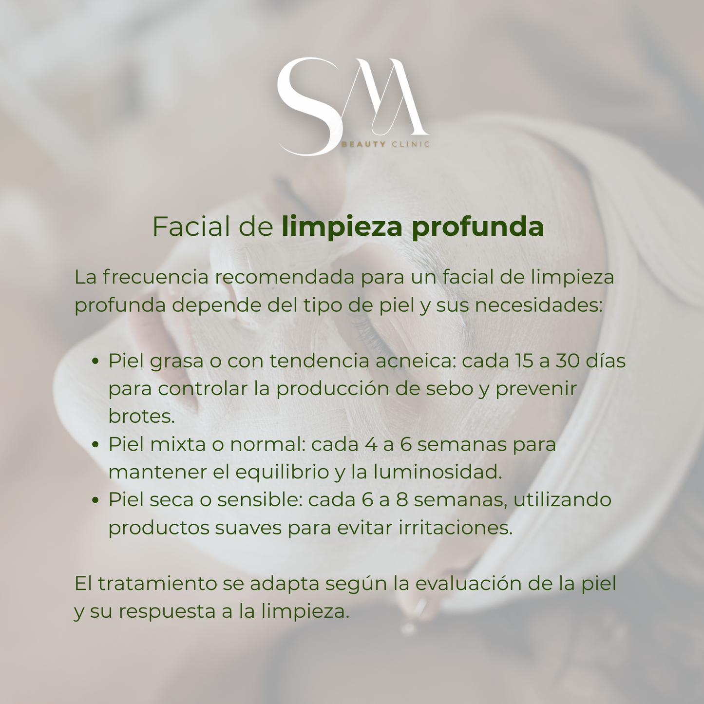 Facial de limpieza profunda